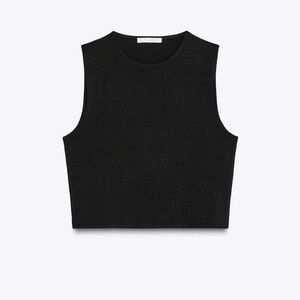 Zara Black Crop Top